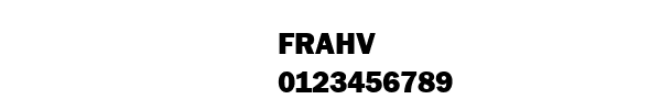 Fuente FRAHV.TTF