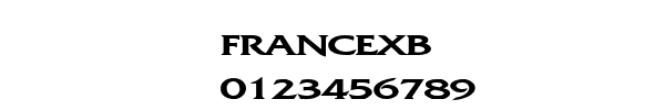 Fuente FRANCEXB.TTF