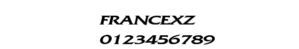 Fuente FRANCEXZ.TTF