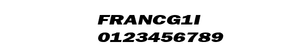 Fuente FRANCG1I.TTF