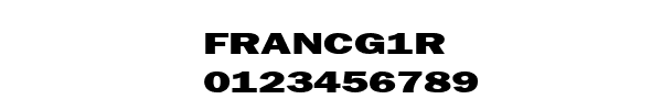 Fuente FRANCG1R.TTF