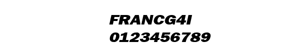 Fuente FRANCG4I.TTF