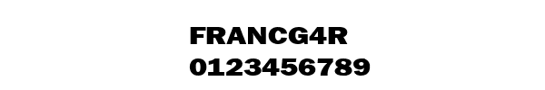 Fuente FRANCG4R.TTF