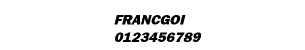 Fuente FRANCGOI.TTF