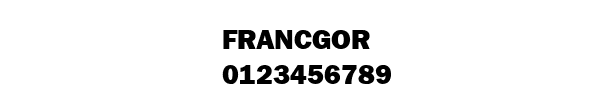 Fuente FRANCGOR.TTF
