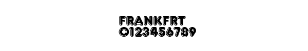 Fuente FRANKFRT.TTF