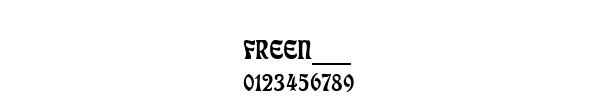 Fuente FREEN___.TTF