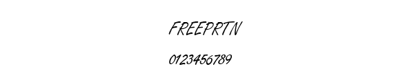 Fuente FREEPRTN.TTF