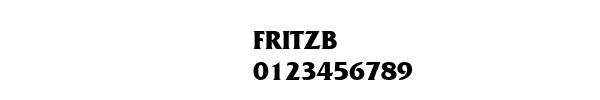 Fuente FRITZB.TTF
