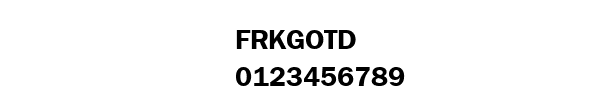 Fuente FRKGOTD.TTF