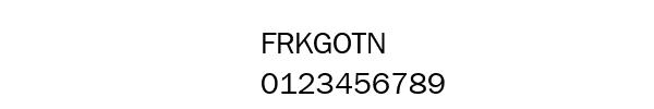 Fuente FRKGOTN.TTF