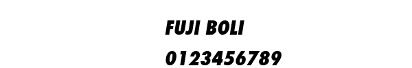 Fuente FUJI BOLI.TTF