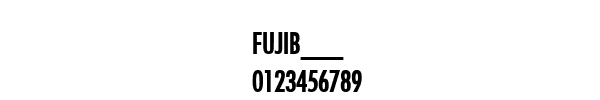 Fuente FUJIB___.TTF