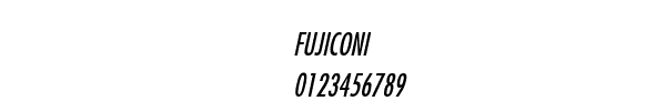 Fuente FUJICONI.TTF