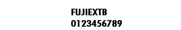 Fuente FUJIEXTB.TTF