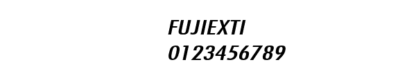 Fuente FUJIEXTI.TTF