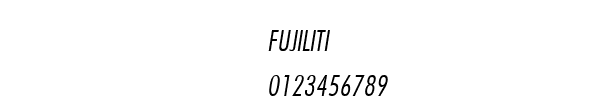 Fuente FUJILITI.TTF