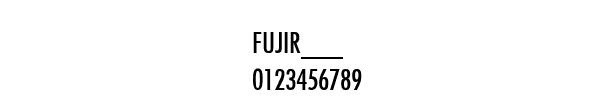 Fuente FUJIR___.TTF