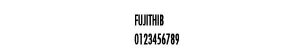 Fuente FUJITHIB.TTF