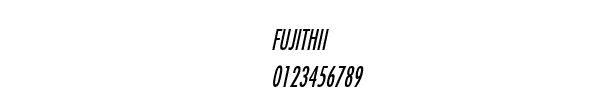 Fuente FUJITHII.TTF