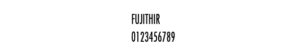 Fuente FUJITHIR.TTF