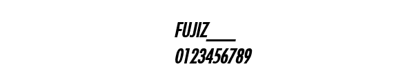Fuente FUJIZ___.TTF