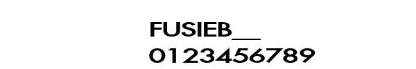 Fuente FUSIEB__.TTF