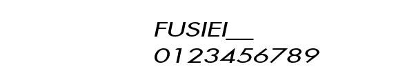 Fuente FUSIEI__.TTF