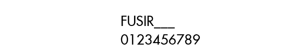 Fuente FUSIR___.TTF
