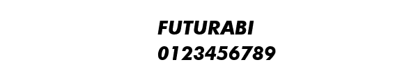 Fuente FUTURABI.TTF