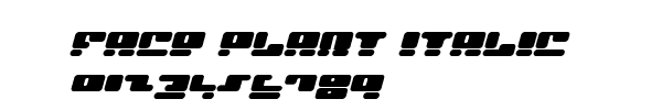 Fuente Face plant Italic.ttf