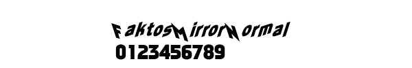 Fuente Faktos Mirror Normal.ttf