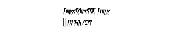 Fuente FangsSCapsSSK Italic.ttf