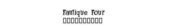 Fuente Fantique Four.ttf