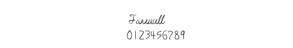 Fuente Farewell.ttf