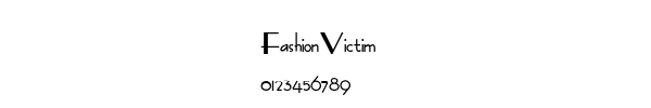 Fuente FashionVictim.ttf