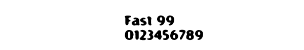 Fuente Fast 99.ttf