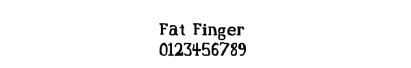 Fuente Fat Finger.ttf