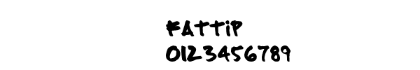 Fuente FatTip.TTF
