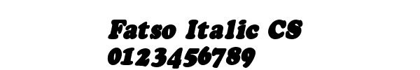 Fuente Fatso Italic CS.ttf