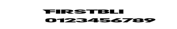 Fuente Firstbli.ttf