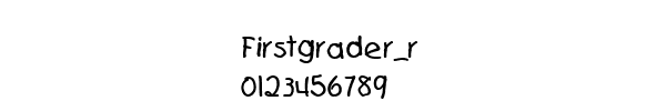 Fuente Firstgrader_r.ttf