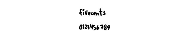 Fuente Fivecents.ttf
