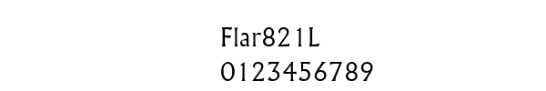 Fuente Flar821L.ttf