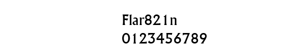 Fuente Flar821n.ttf
