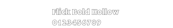 Fuente Flick Bold Hollow.ttf