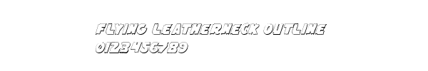 Fuente Flying Leatherneck Outline.ttf