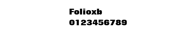 Fuente Folioxb.ttf