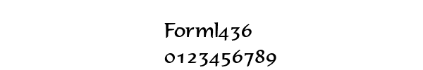 Fuente Forml436.ttf