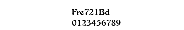 Fuente Fre721Bd.ttf